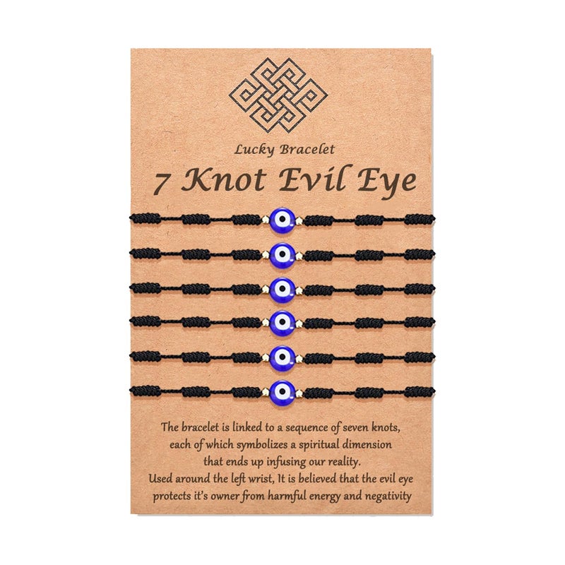 Tarsus Evil Eyes Bracelet Adjustable Ojo Turco Kabbalah Amulet Nazar Bracelets for Family Women Men Teen - Image 1
